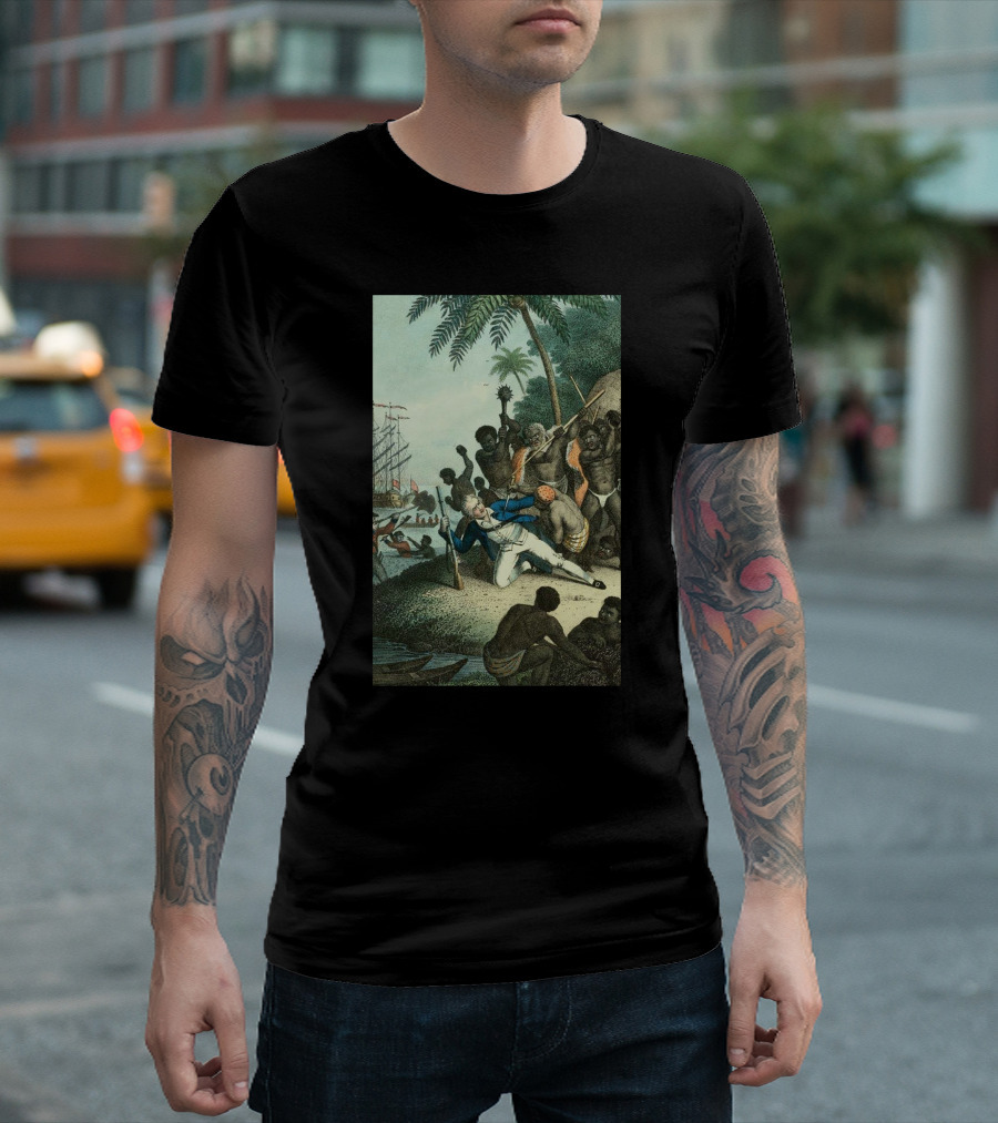 Hawaiians Killed Captain Cook Historic Encounter T-Shirt