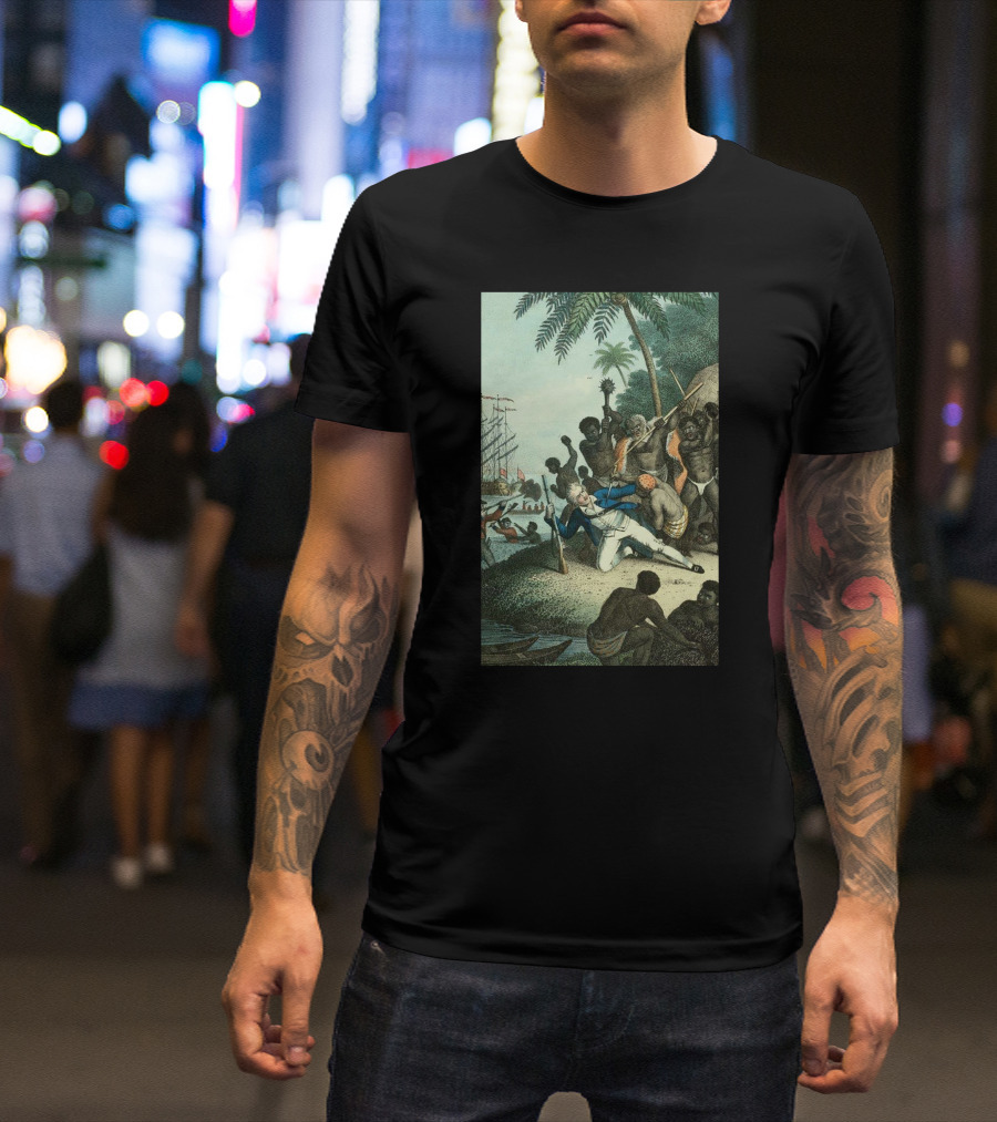 Hawaiians Killed Captain Cook Historic Encounter T-Shirt