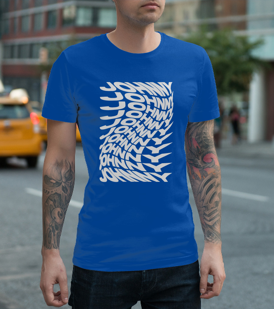 Johnny Orlando Johnny Optical Illusion Text T-Shirt