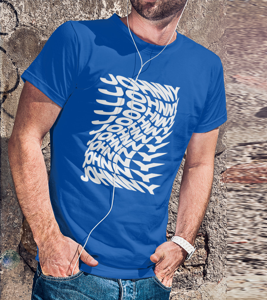 Johnny Orlando Johnny Optical Illusion Text T-Shirt