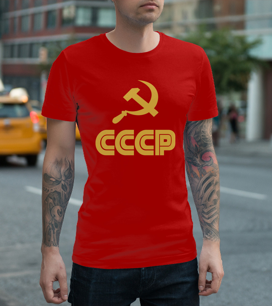 Schotthappens CCCP Soviet Hammer and Sickle Red T-Shirt