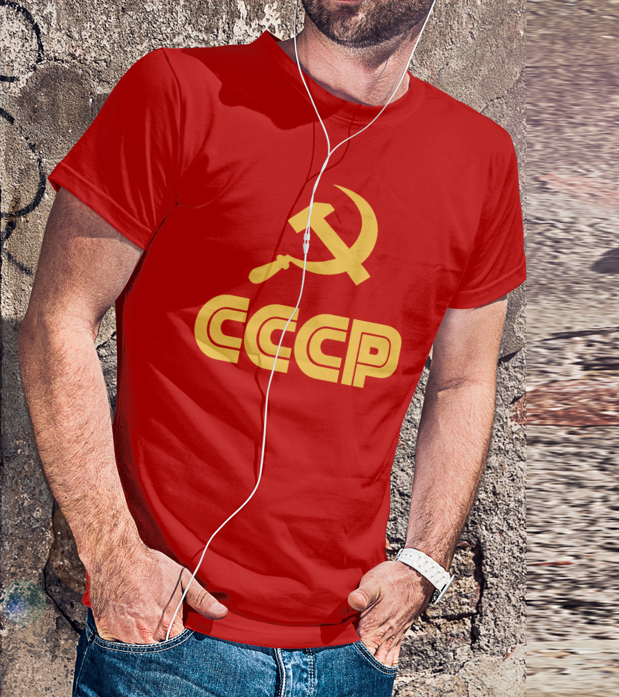 Schotthappens CCCP Soviet Hammer And Sickle Red T-Shirt