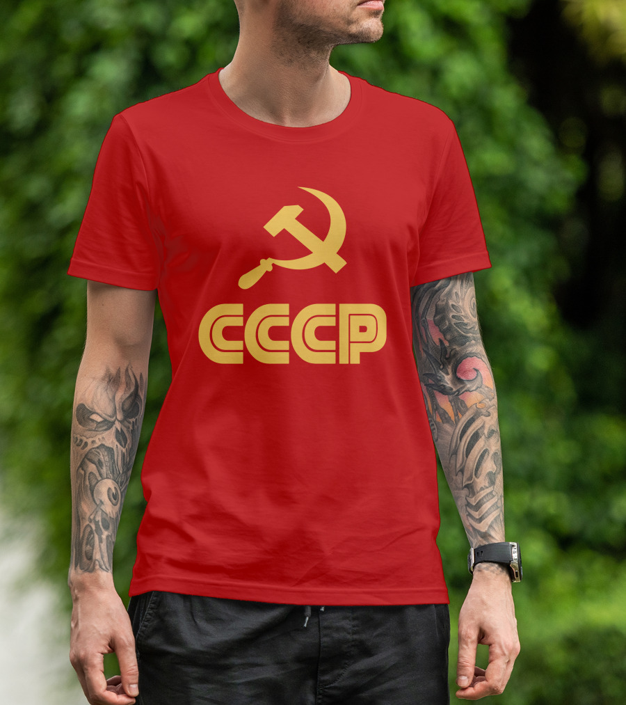 Schotthappens CCCP Soviet Hammer And Sickle Red T-Shirt