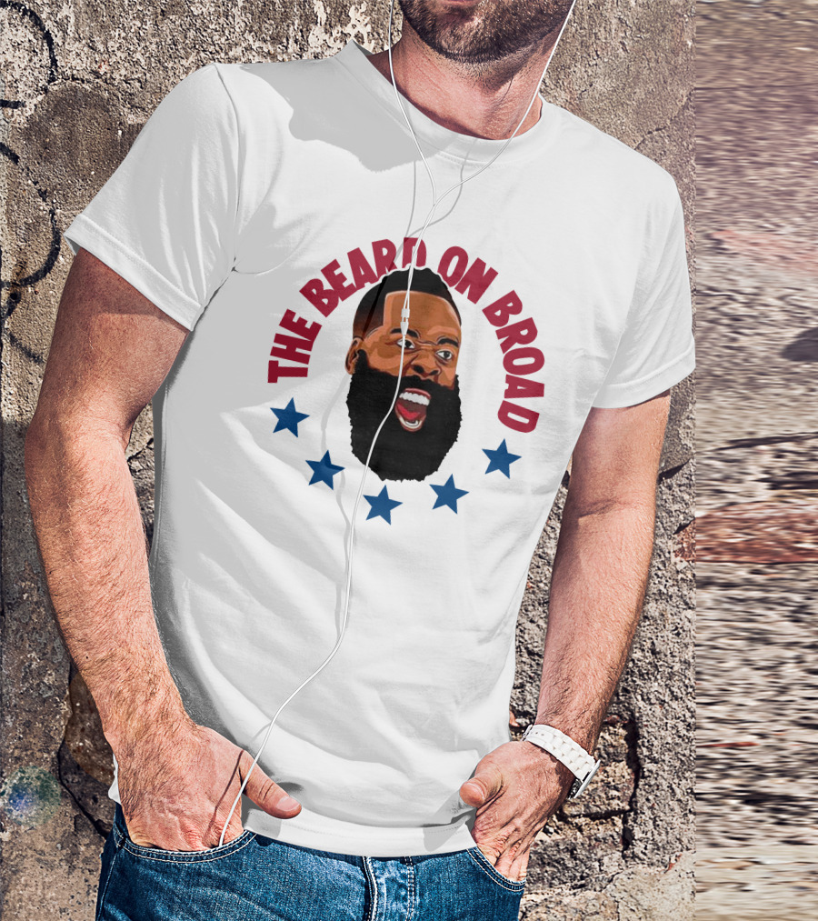 The Beard On Broad Stars James Harden T-Shirt