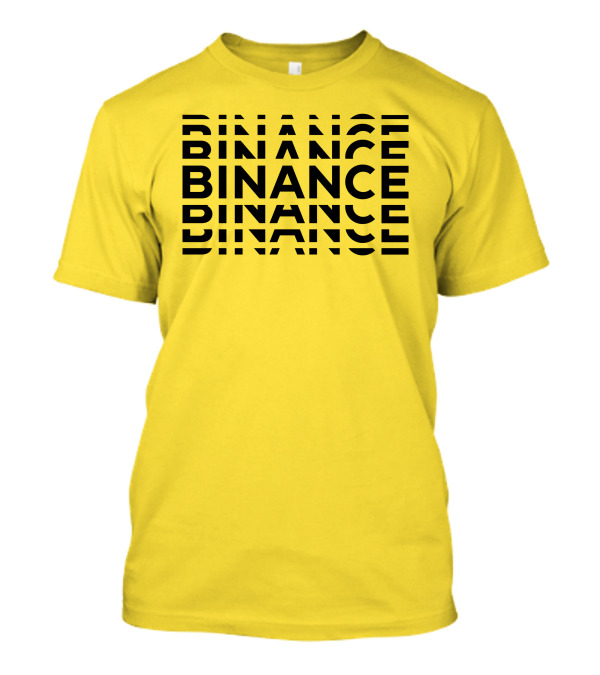 Binance Binance Repeated Bold Text T-Shirt