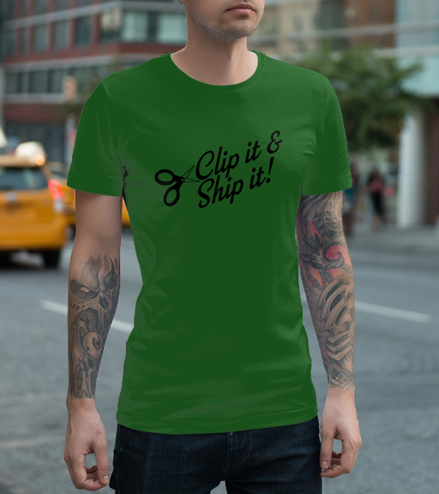Bringdanoyz Clip It And Ship It Scissors T-Shirt