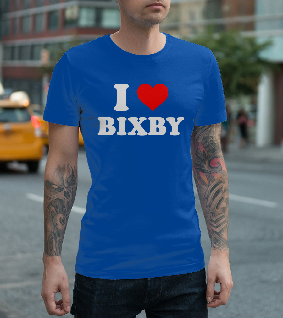 Agent47il I Love Bixby Heart T-Shirt