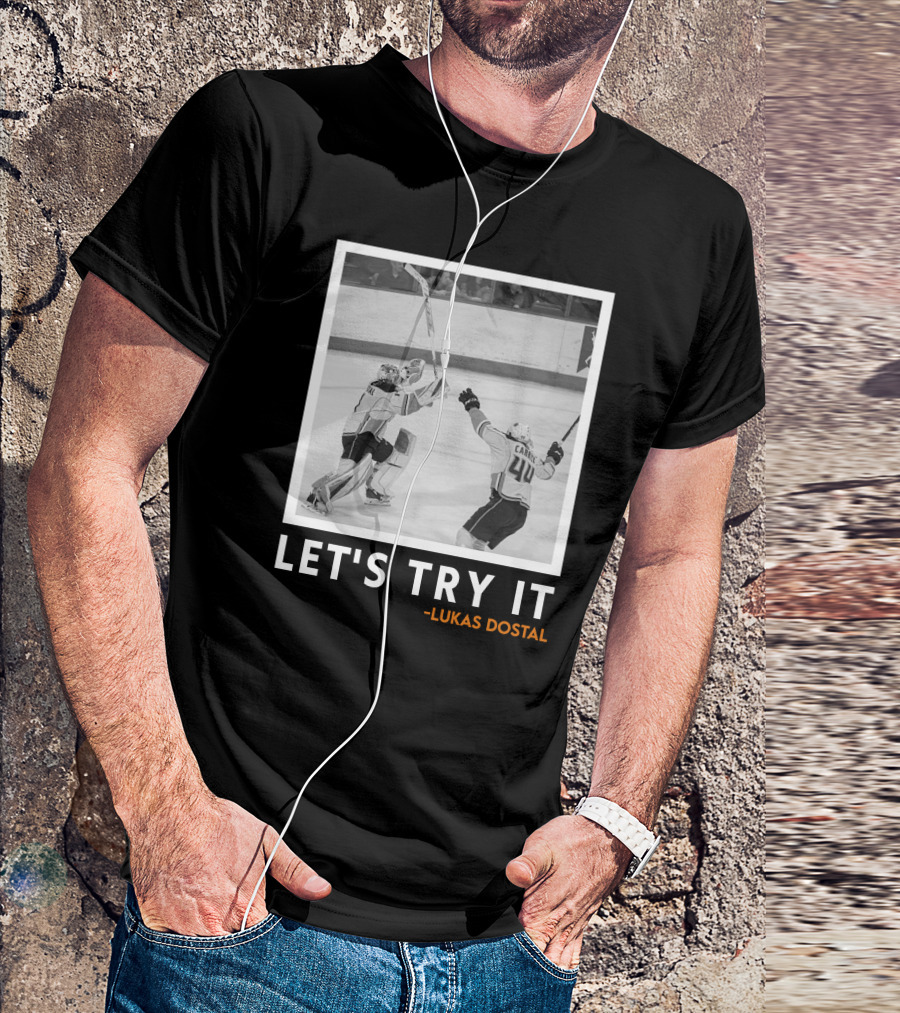 LET'S TRY IT LUKAS DOSTAL HOCKEY T-Shirt