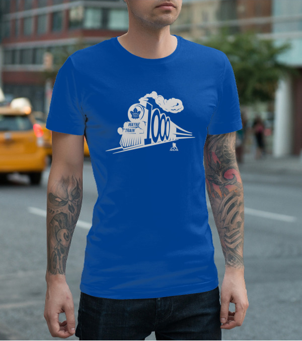 Toronto Maple Leafs Wayne Train NHLPA 1000th T-Shirt