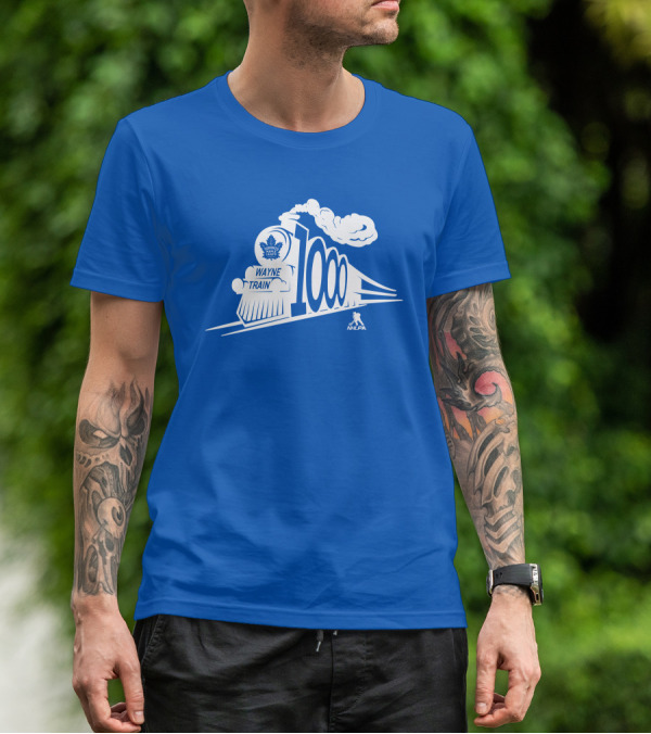 Toronto Maple Leafs Wayne Train NHLPA 1000th T-Shirt
