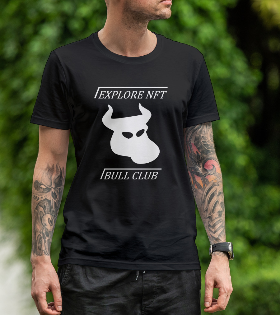 Explore NFT Bull Club Iconic Horned T-Shirt