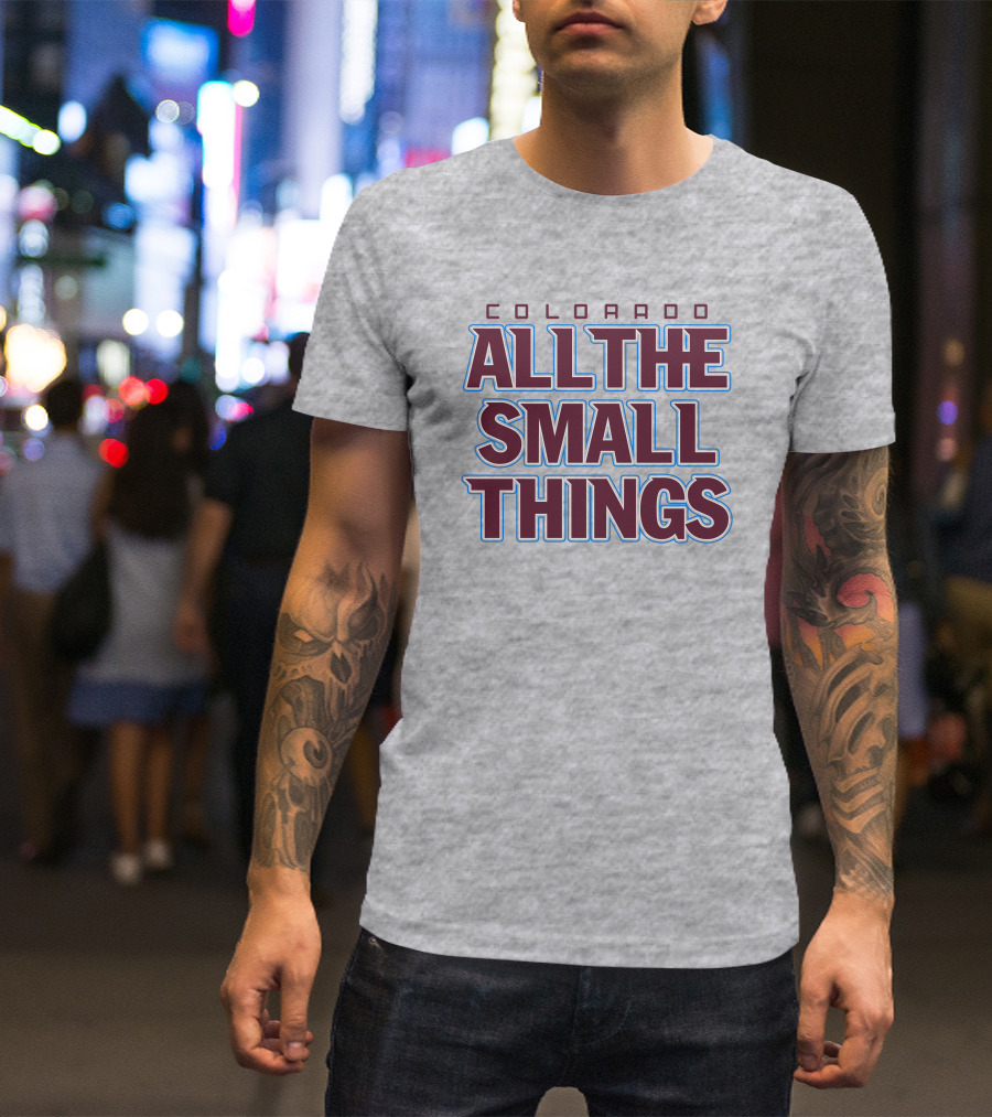 Colorado Hockey All The Small Things Retro T-Shirt