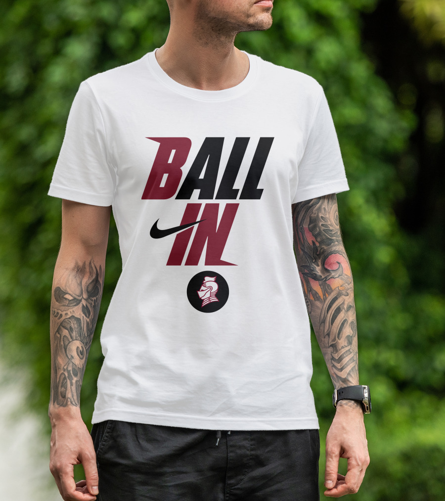 Ball In Bellarmine University Football Knight T-Shirt