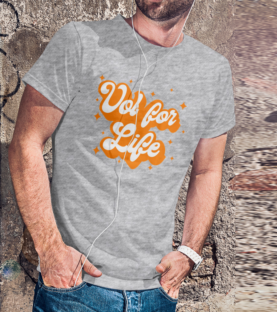 Vol For Life Alexis Foust Orange Sparkle T-Shirt