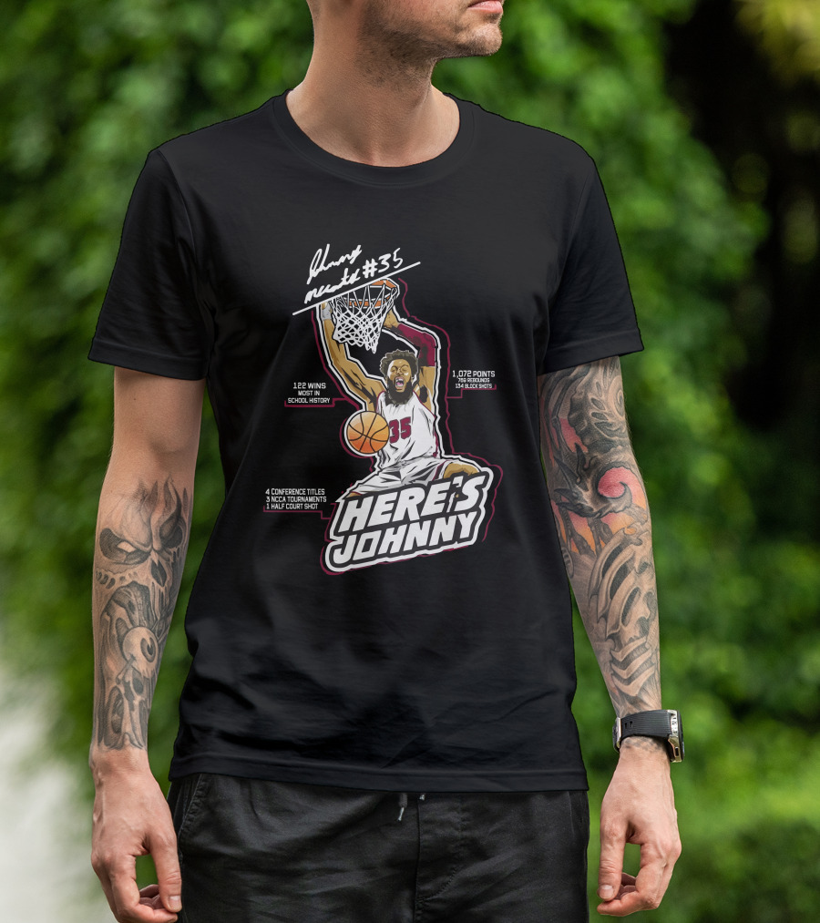 Here's Johnny Mccants #35 Basketball Achievements And Highlights T-Shirt