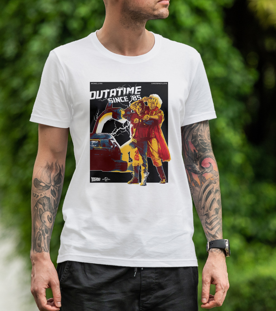 Outatime Since '85 Back To The Future Doc And Marty T-Shirt