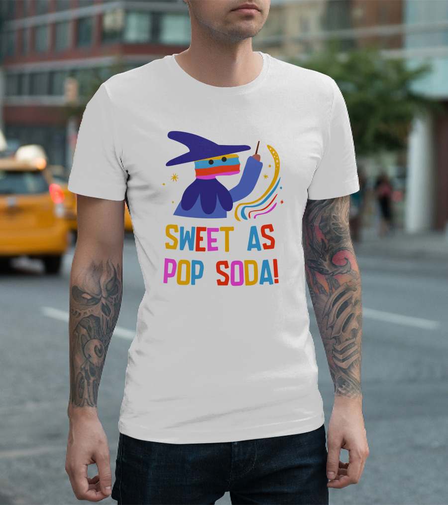 Bonte Avond Store Sweet As Pop Soda Colorful Wizard T-Shirt