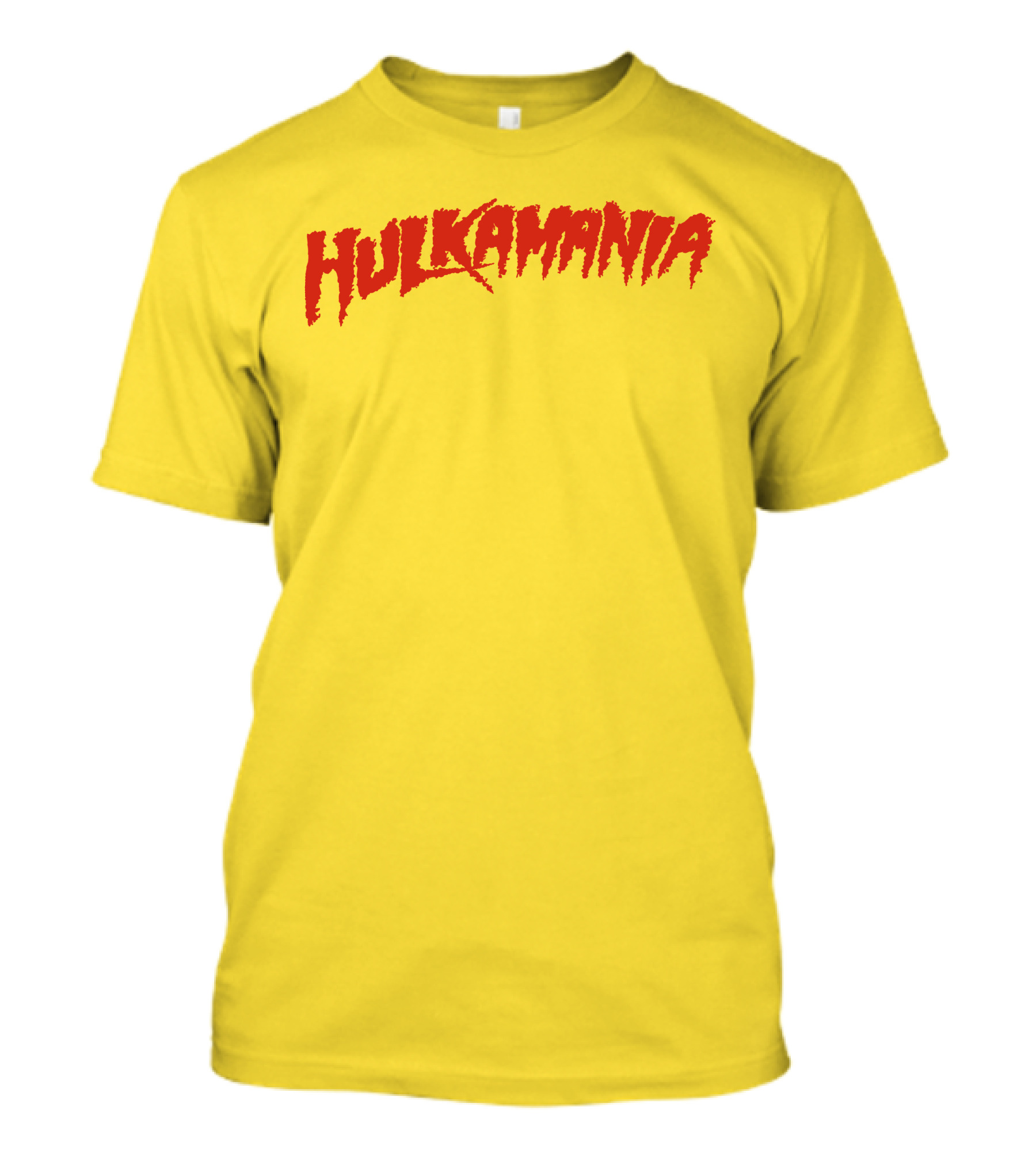 Jake Paul Wearing Iconic Hulkamania Yellow And Red T-Shirt