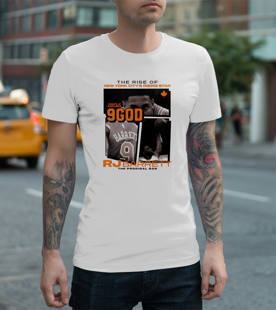 The Rise of New York City's Rising Star Maple Mamba 9 God RJ Barrett The Prodigal Son T-Shirt
