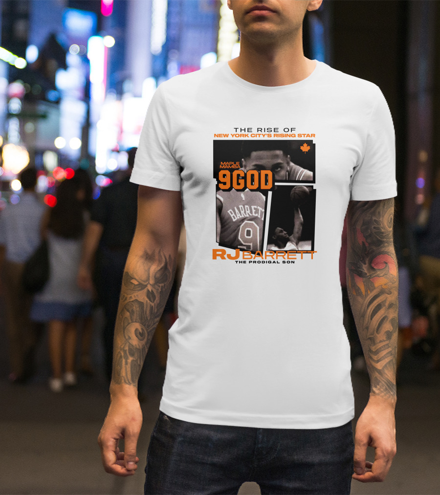The Rise Of New York City's Rising Star Maple Mamba 9 God RJ Barrett The Prodigal Son T-Shirt