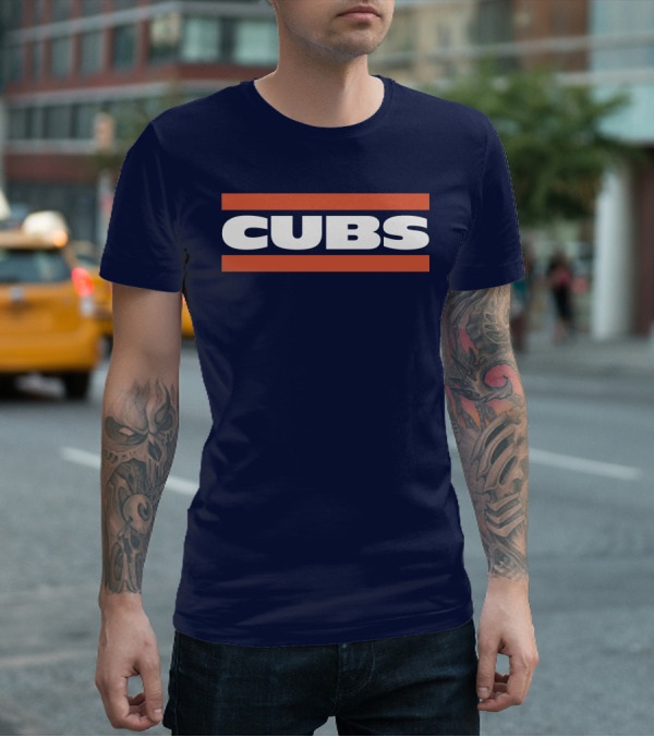 Obvious Cubs Vintage Style Navy Baseball Team Fan Gear T-Shirt