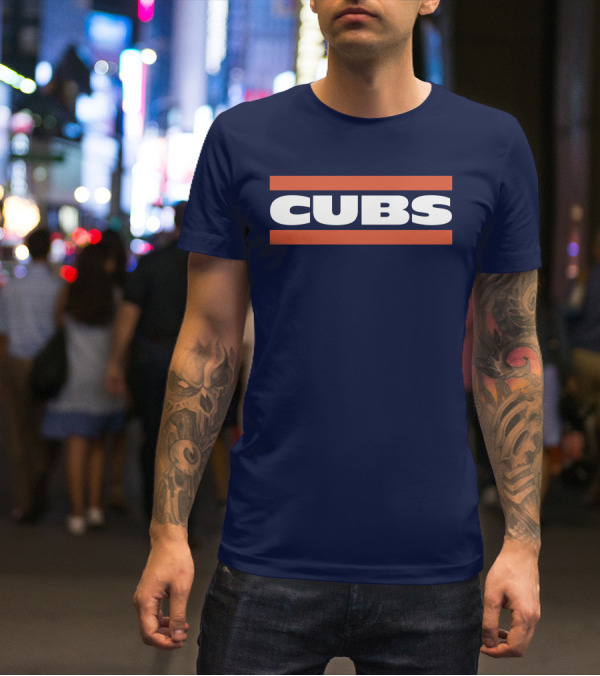Obvious Cubs Vintage Style Navy Baseball Team Fan Gear T-Shirt