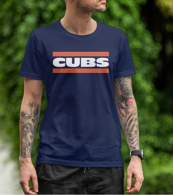 Obvious Cubs Vintage Style Navy Baseball Team Fan Gear T-Shirt