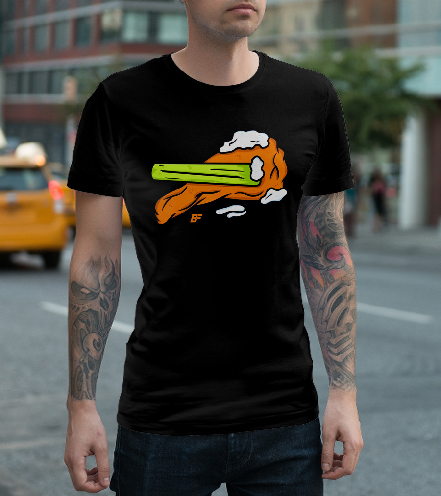 Buffalo Fanatics Wingsup Chicken Wing Celery #Wingsup T-Shirt