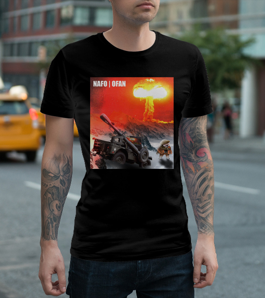 NAFO OFAN Crockett Rocket Explosion Scene T-Shirt