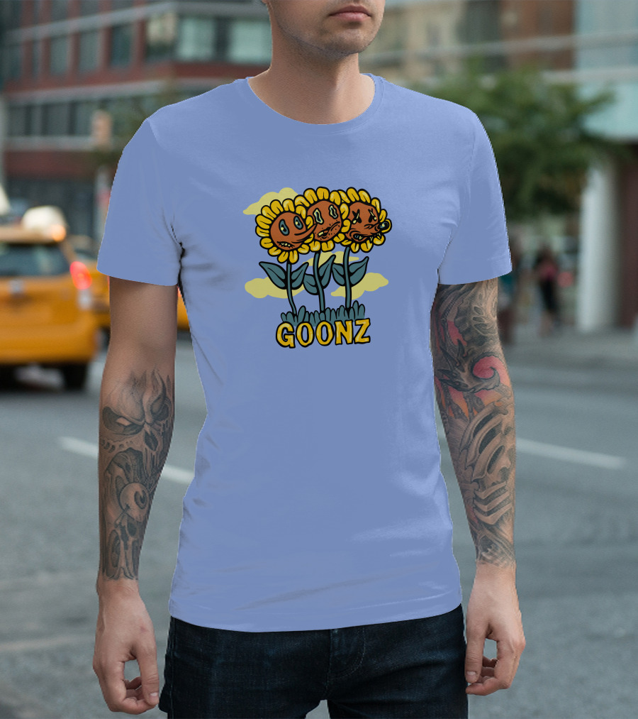 Cryptoon Goonz Flower Goonz Sunflower Faces T-Shirt