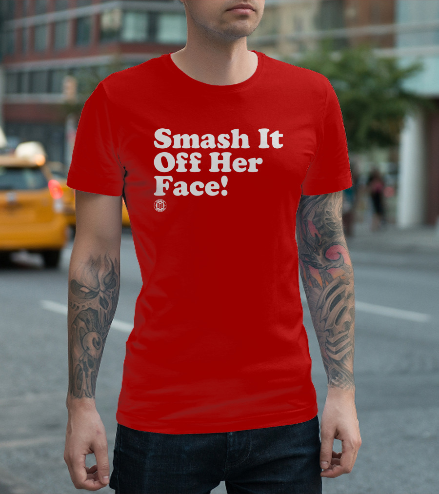 Triple B Smash It Off Her Face Red T-Shirt