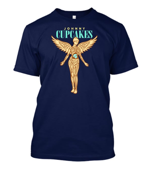 Johnny Cupcakes Winged Anatomical Figure With Cupcake Core T-Shirt