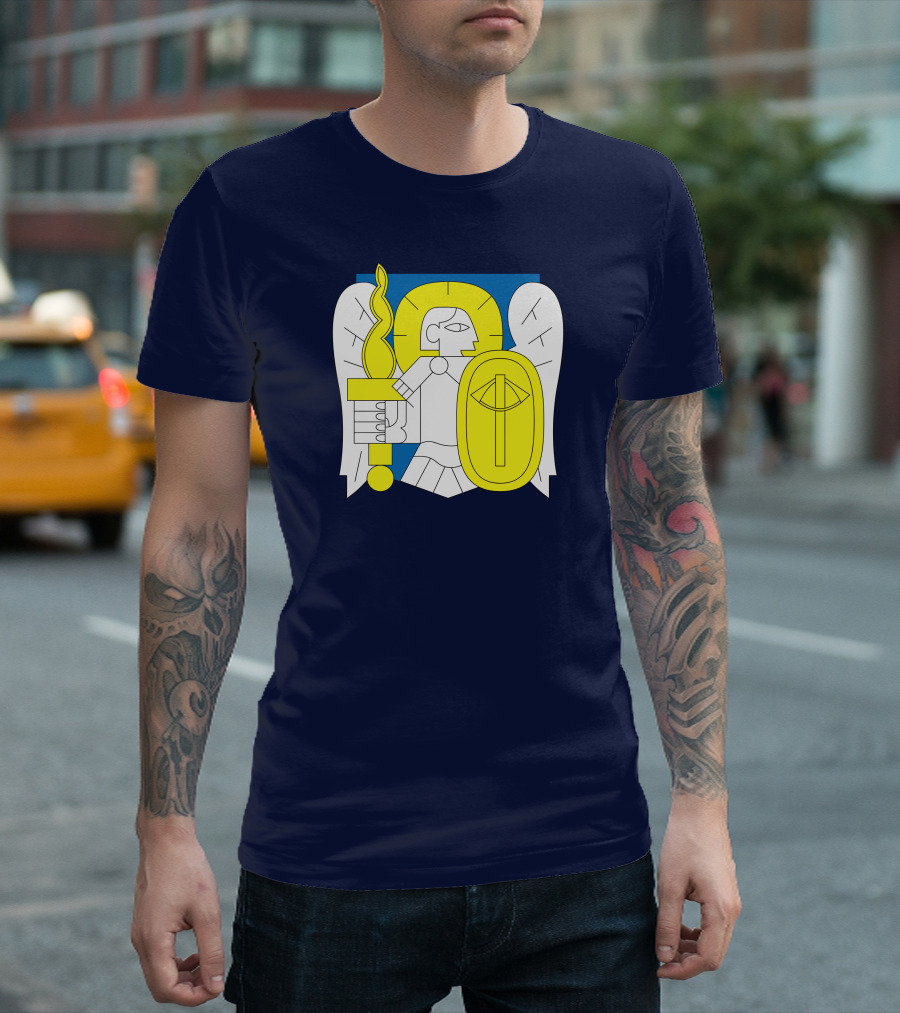Saint Javelin Archangel Icon Kyiv Merch T-Shirt