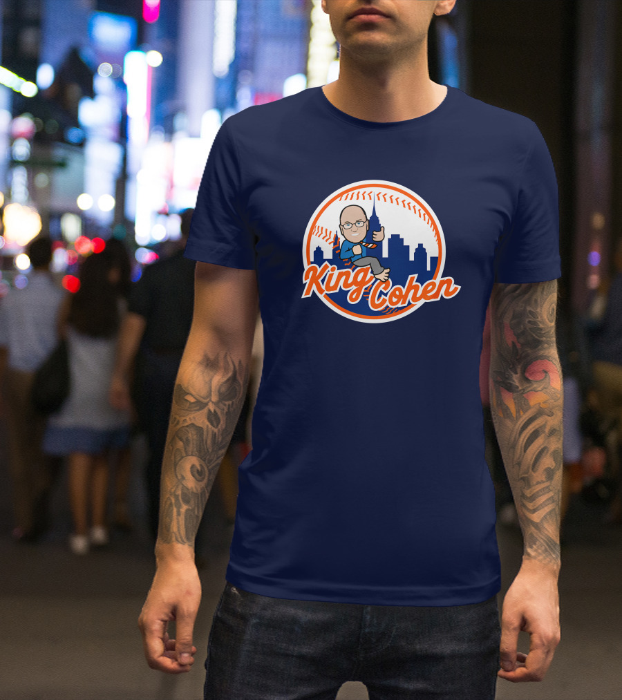 Jomboy Media Store King Cohen New York Baseball Icon Skyline T-Shirt