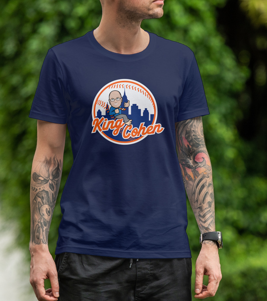 Jomboy Media Store King Cohen New York Baseball Icon Skyline T-Shirt