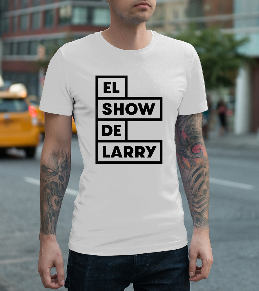 El Show De Larry Retro Block Lettering T-Shirt