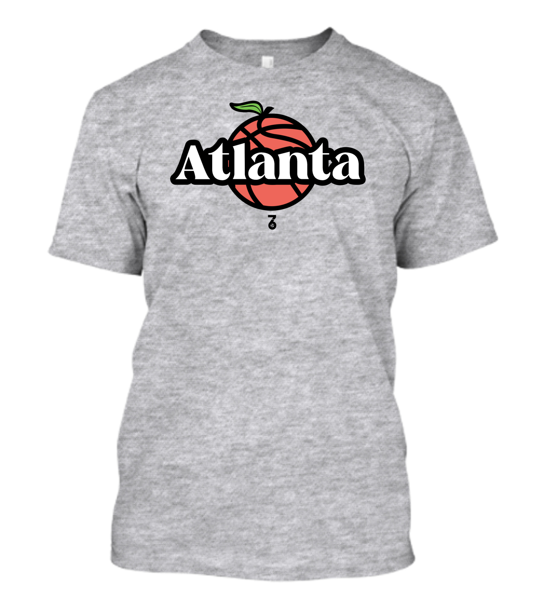 Seven Six Merch Atlanta Peach Basketball T-Shirt