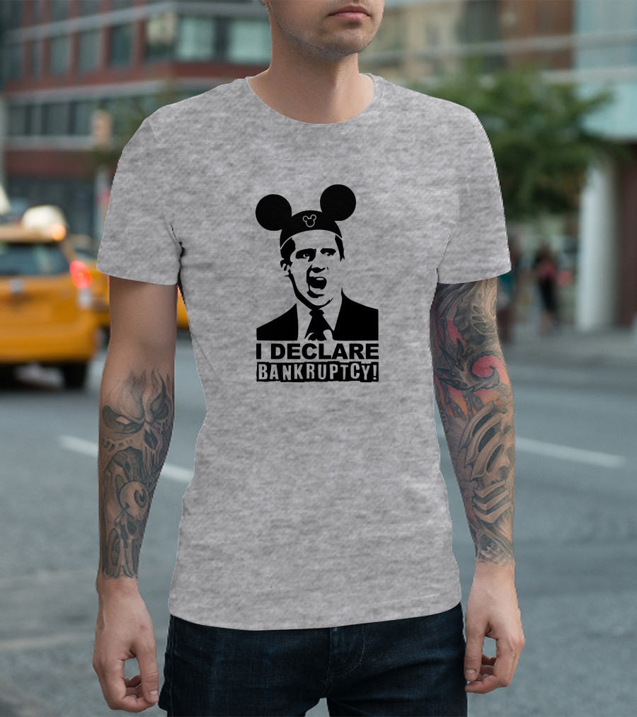 Michael Scott I Declare Bankruptcy Mickey Ears T-Shirt