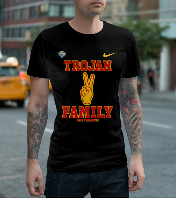 Trojan Family USC Trojans Cotton Bowl Victory Sign T-Shirt
