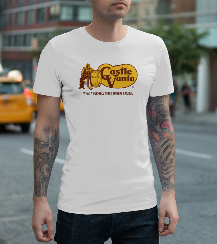 Castlevania What A Horrible Night To Have A Curse Barrel Icon Character T-Shirt