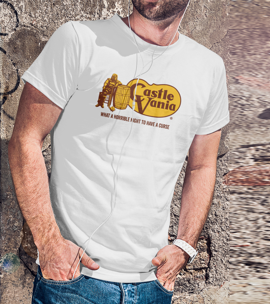 Castlevania What A Horrible Night To Have A Curse Barrel Icon Character T-Shirt