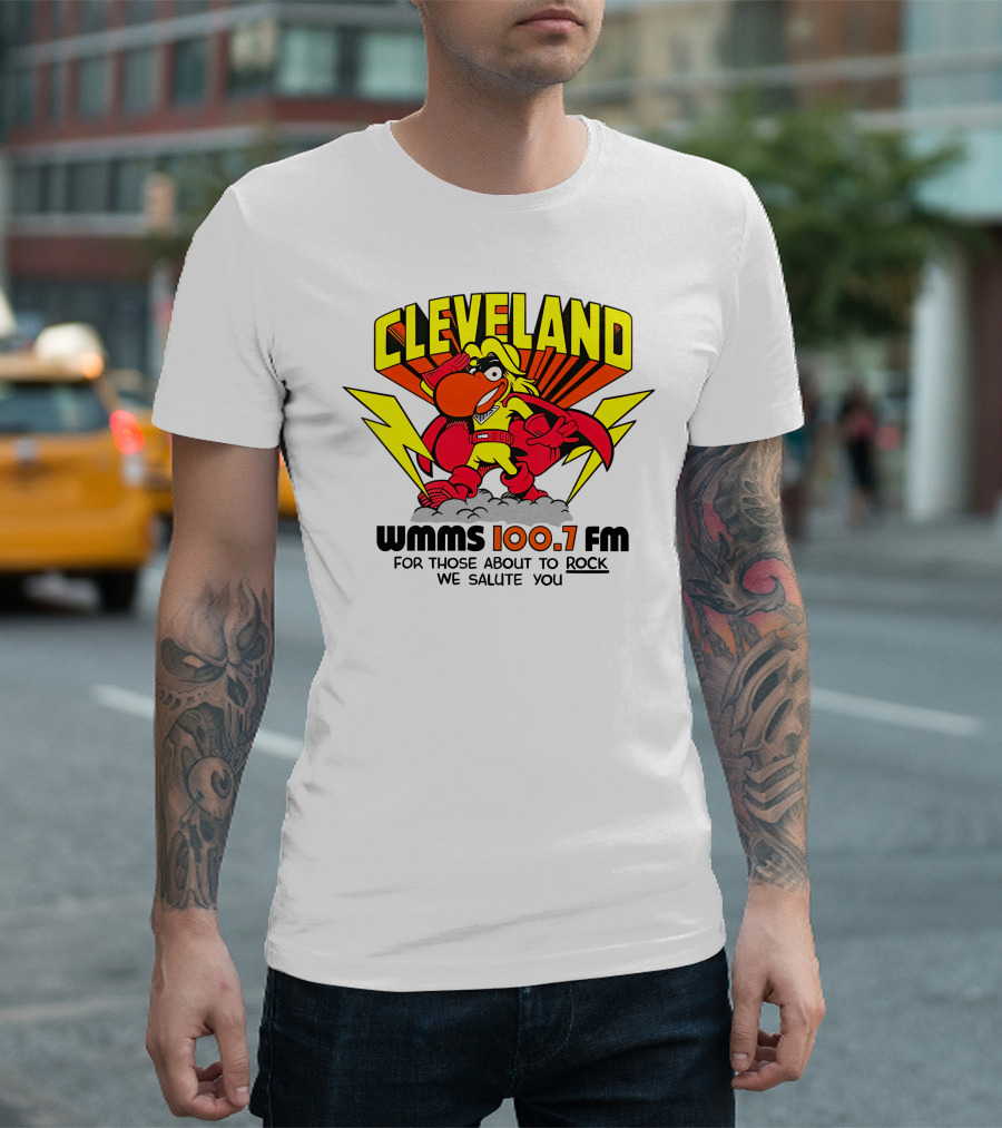 Cleveland WMMS 100.7 FM For Those About to Rock We Salute You T-Shirt