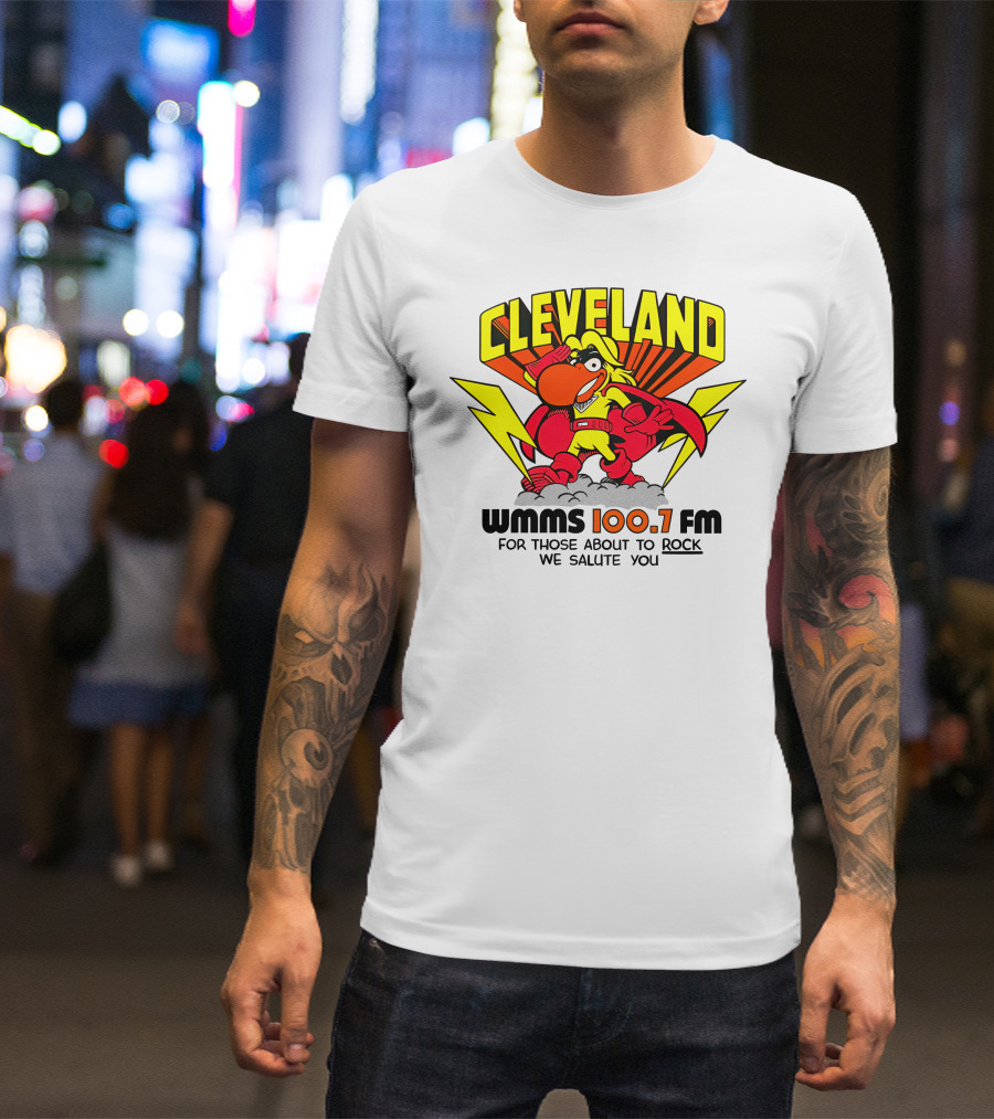 Cleveland WMMS 100.7 FM For Those About To Rock We Salute You T-Shirt