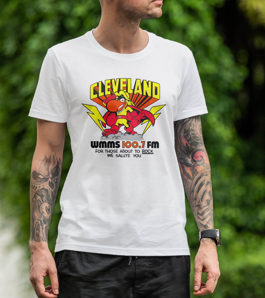 Cleveland WMMS 100.7 FM For Those About To Rock We Salute You T-Shirt