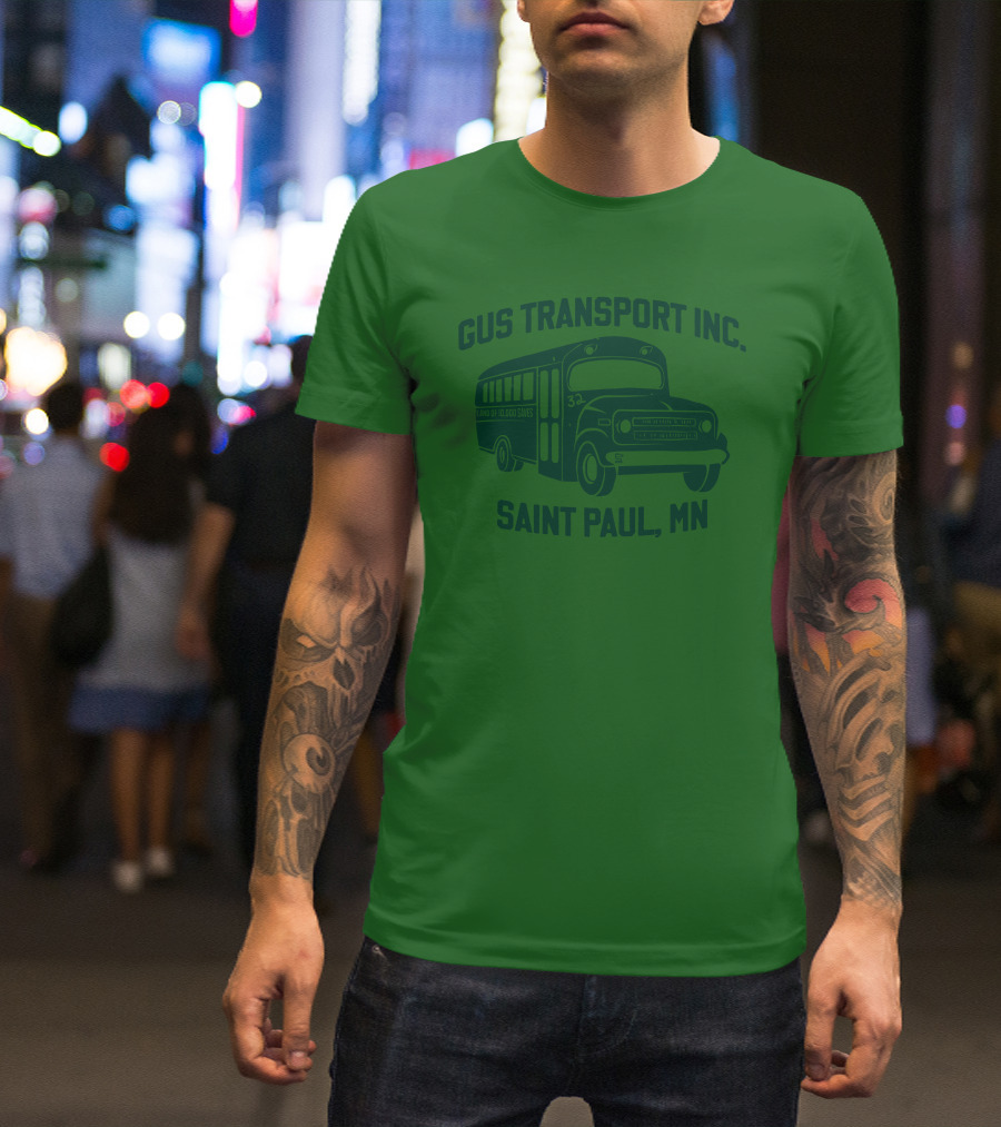 Gus Transport Inc Saint Paul MN Vintage Bus T-Shirt