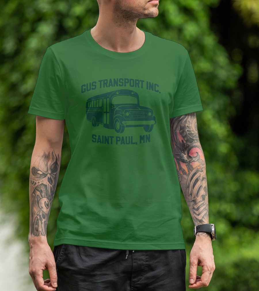 Gus Transport Inc Saint Paul MN Vintage Bus T-Shirt