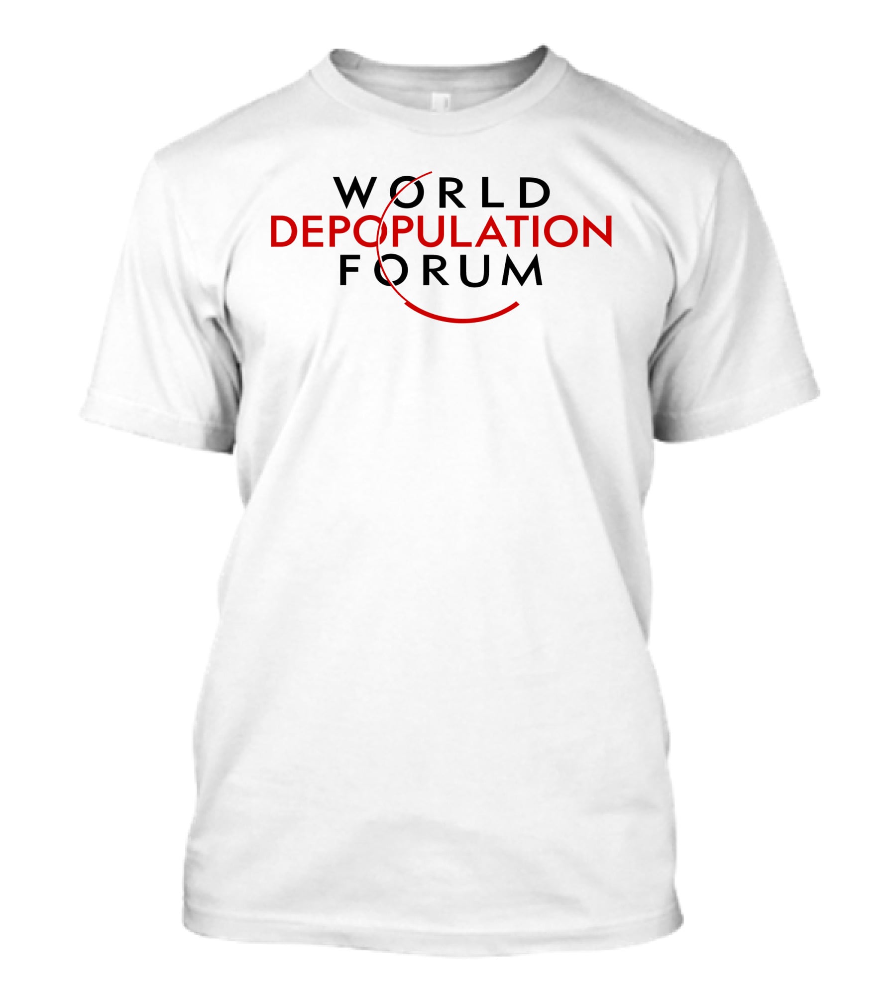 Liz Churchill World Depopulation Forum Text T-Shirt