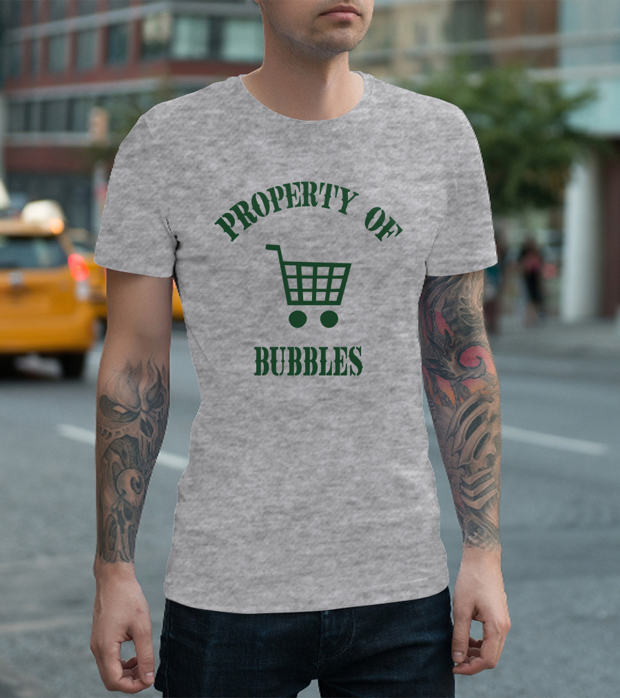 Property Of Bubbles Ziggy Sobotka Shopping Cart T-Shirt