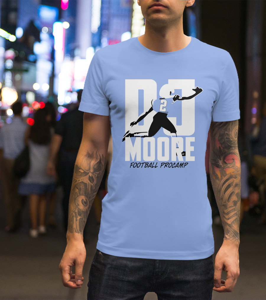 Chicago Bears DJ Moore 2 Football Procamp T-Shirt