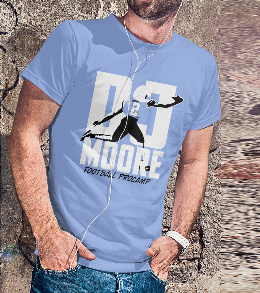 Chicago Bears DJ Moore 2 Football Procamp T-Shirt